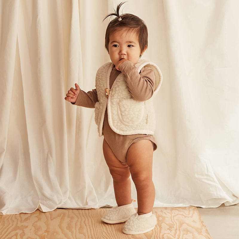 BINIBAMBA  Merino Wollweste  Milk - Online MY SNOWFLAKE