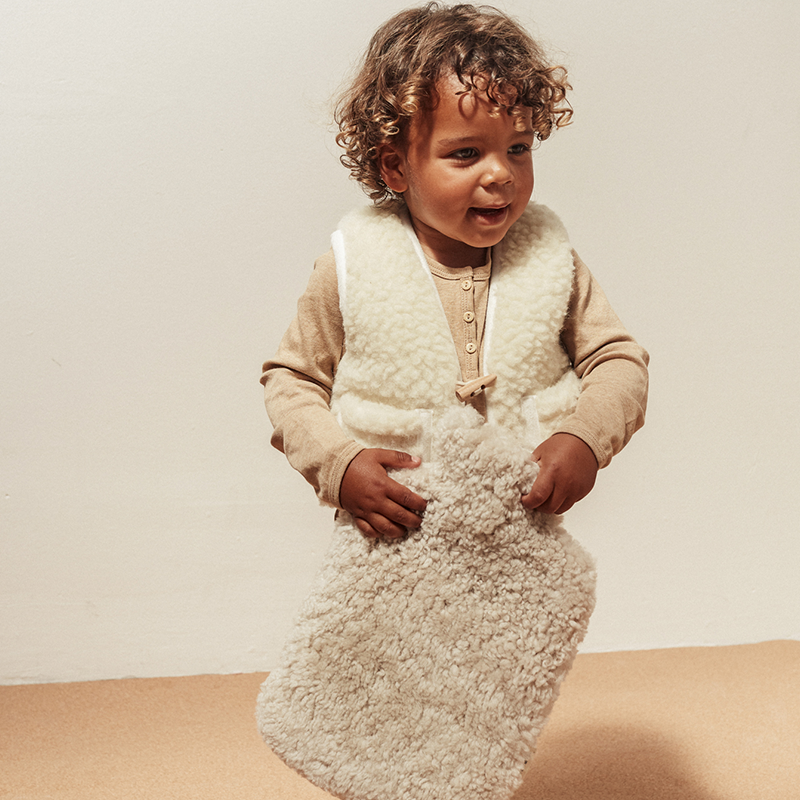 BINIBAMBA  Merino Wollweste  Milk - Online MY SNOWFLAKE