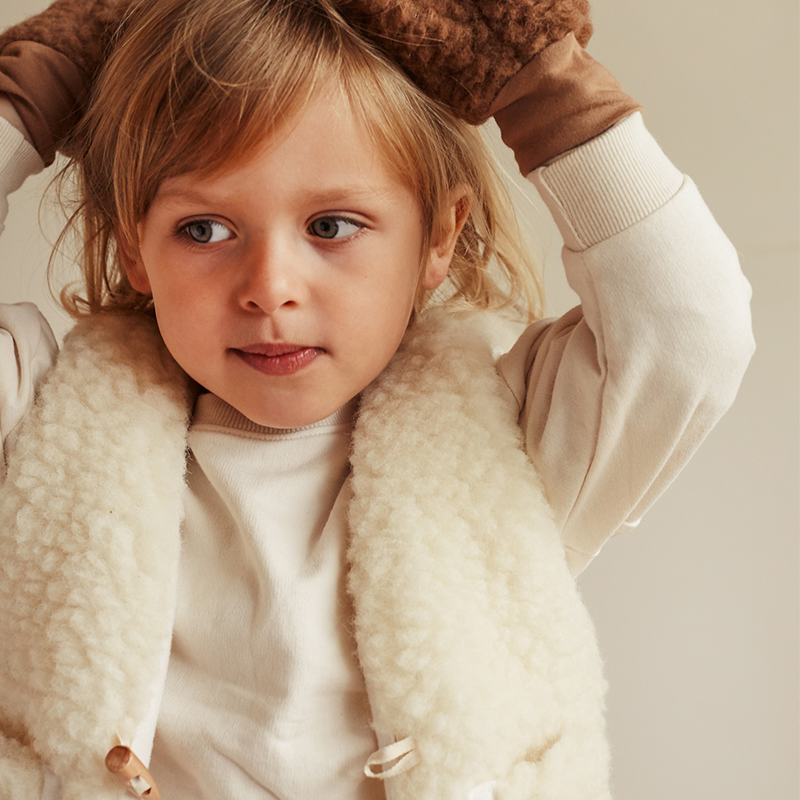 BINIBAMBA  Merino Wollweste  Milk - Online MY SNOWFLAKE