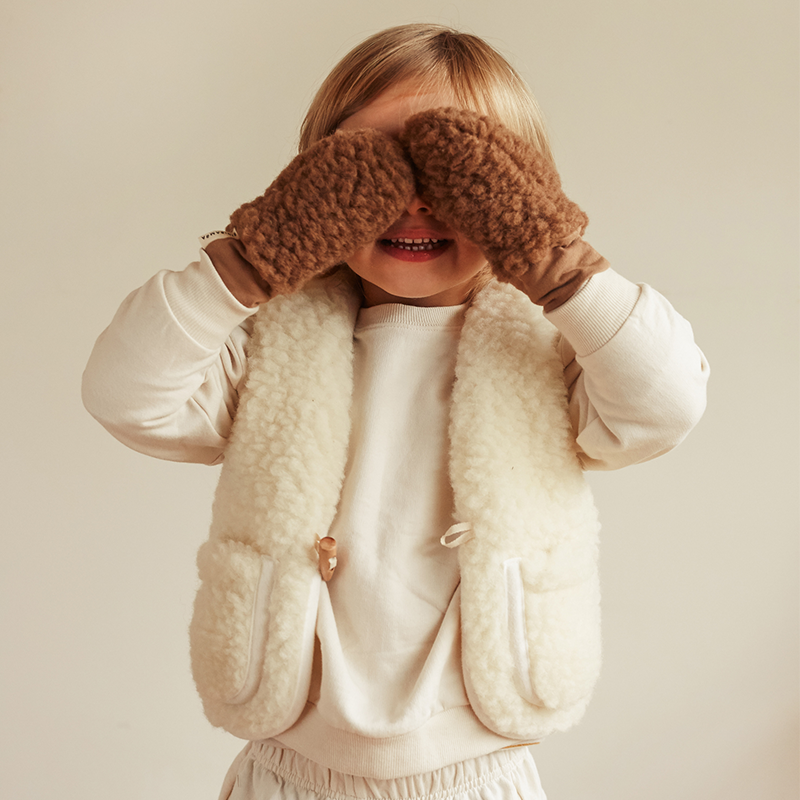 BINIBAMBA  Merino Wollweste  Milk - Online MY SNOWFLAKE