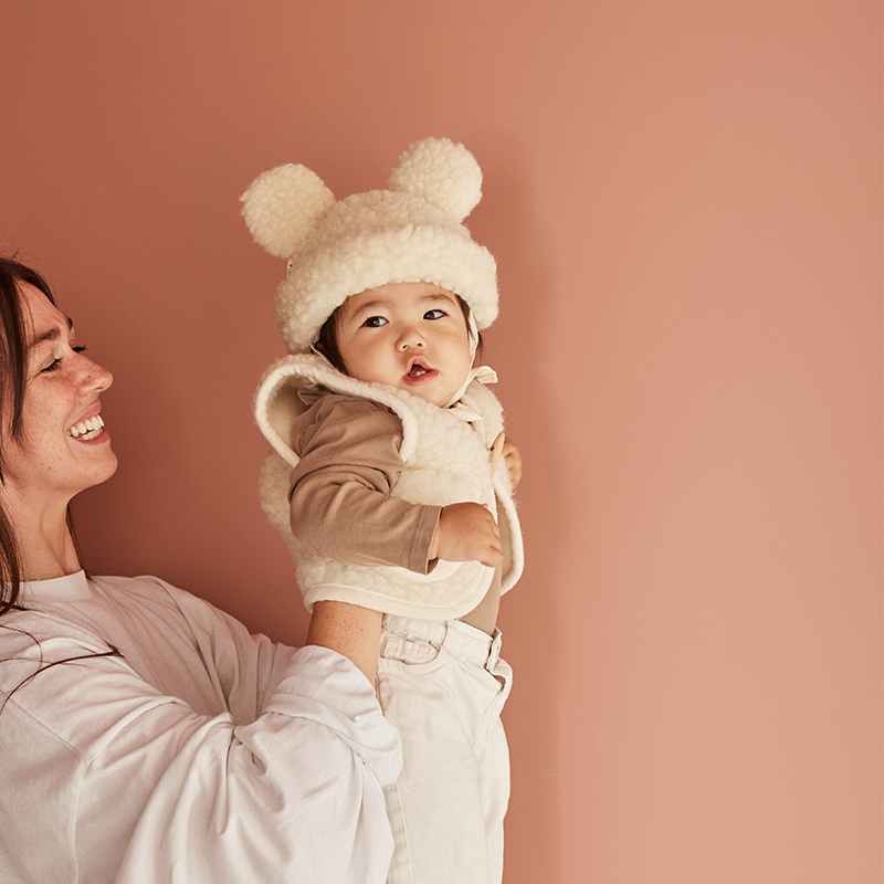 BINIBAMBA  Merino Wollweste  Milk - Online MY SNOWFLAKE