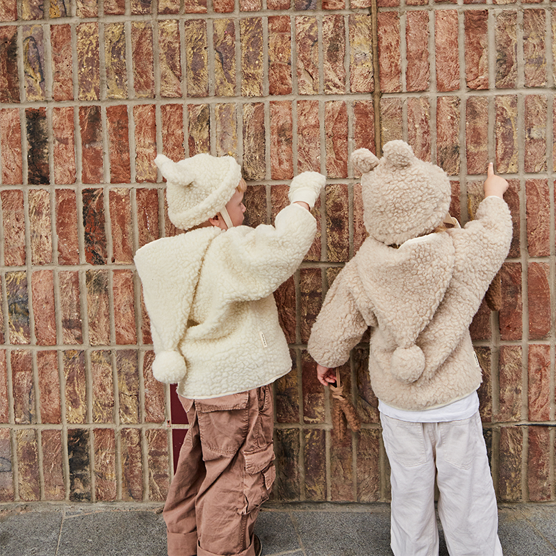BINIBAMBA Merino Wool Mittens Milk
