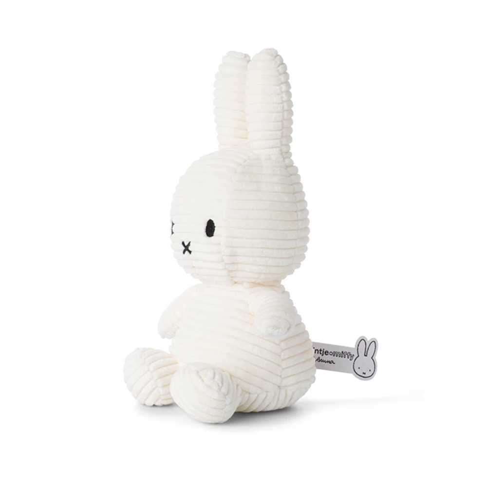 Bon Ton Toys Doudou Miffy 'Velours Côtelé' Blanc