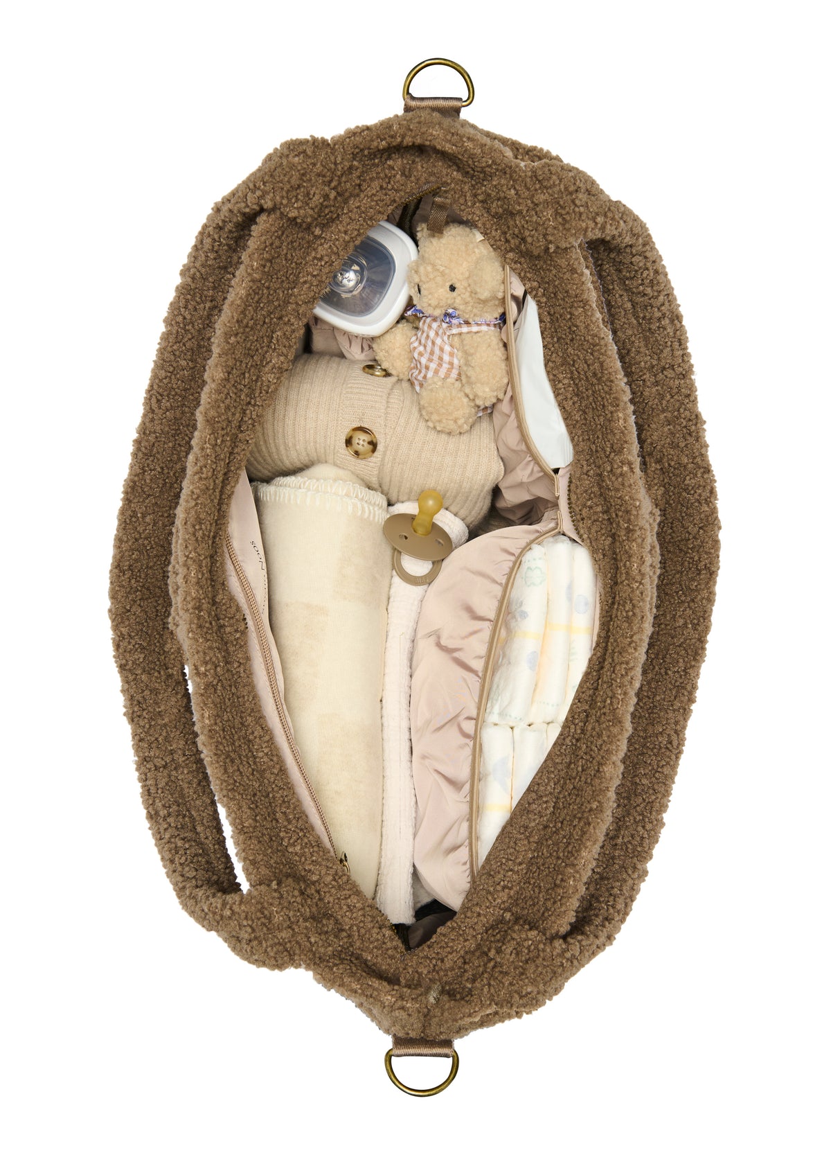 Studio Noos Wickeltasche 'Teddy' Brown
