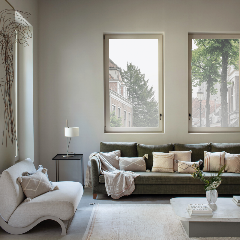Lorena Canals Baumwollteppich 'Bloom' Waschbar Natural