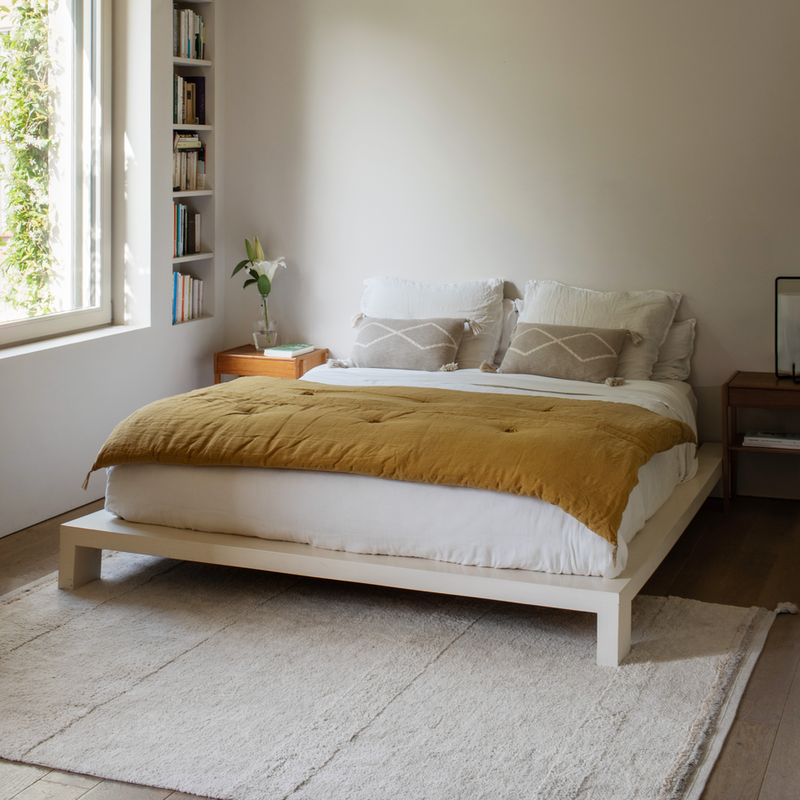 Lorena Canals Baumwollteppich 'Bloom' Waschbar Natural
