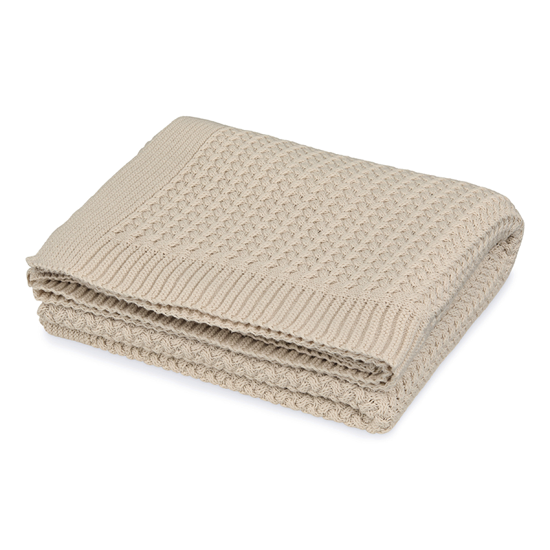 Baby Strickdecke in Beige von Cam Cam