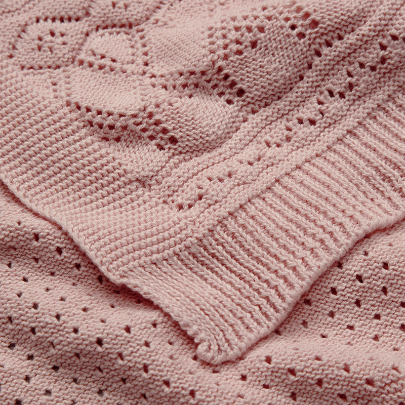 Cam Cam Copenhagen Strickdecke für Babys 'Pointelle' Sorbet