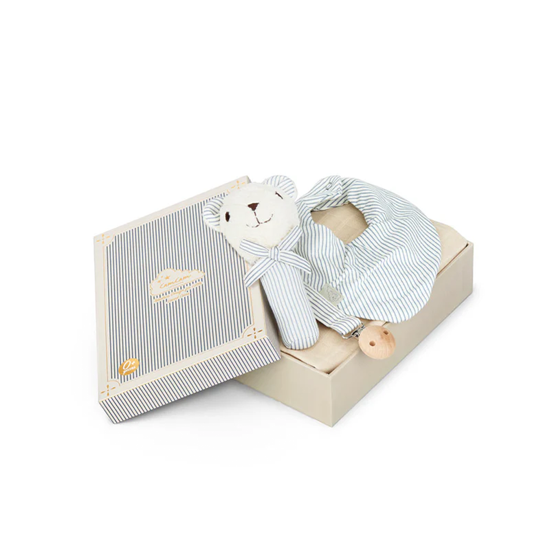 Cam Cam Copenhagen Baby Essentials Geschenkbox Classic Stripes Blue - Online MY SNOWFLAKE