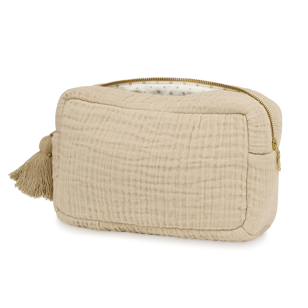 Cam Cam Copenhagen Trousse de Toilette en Mousseline Latte