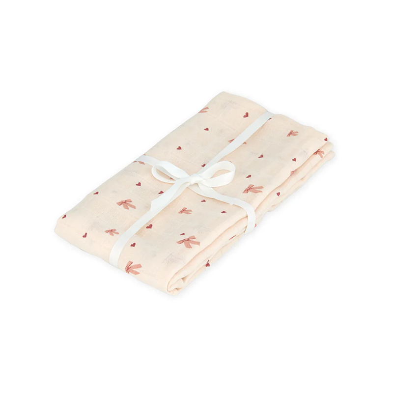Cam Cam Copenhagen Mulltuch Swaddle Bows - Online MY SNOWFLAKE