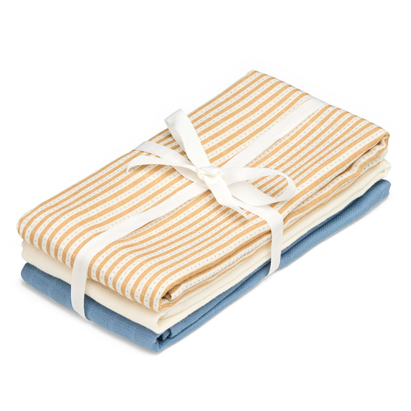 Cam Cam Copenhagen Lot de 3 langes en mousseline Oatfield