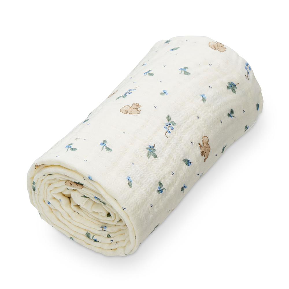 Cam Cam Copenhagen Muslin Baby Blanket Blueberries