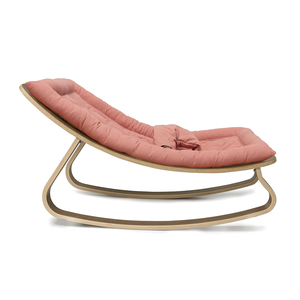 Charlie Crane  Babywippe 'LEVO' Bois de Rose