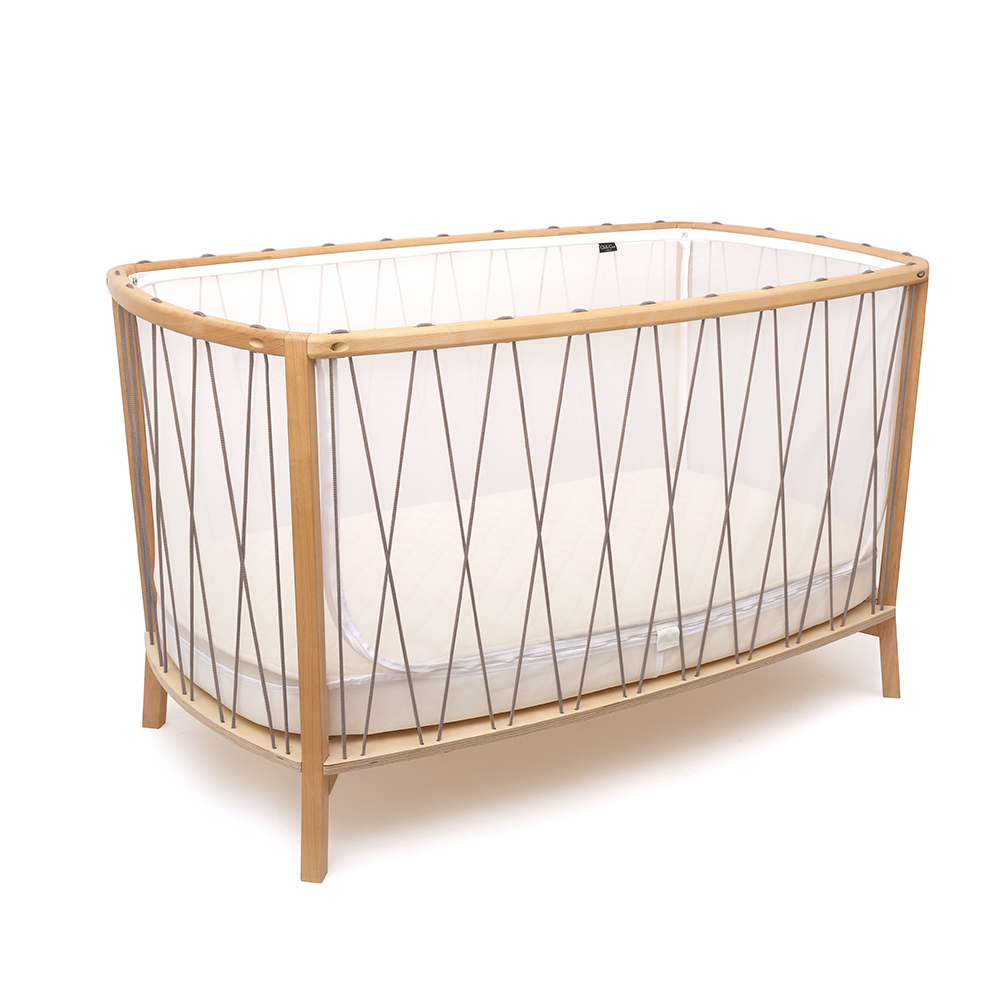 Charlie Crane  Babybett 'KIMI' mit Matratze und Matratzenschutz Hazelnut - Online MY SNOWFLAKE