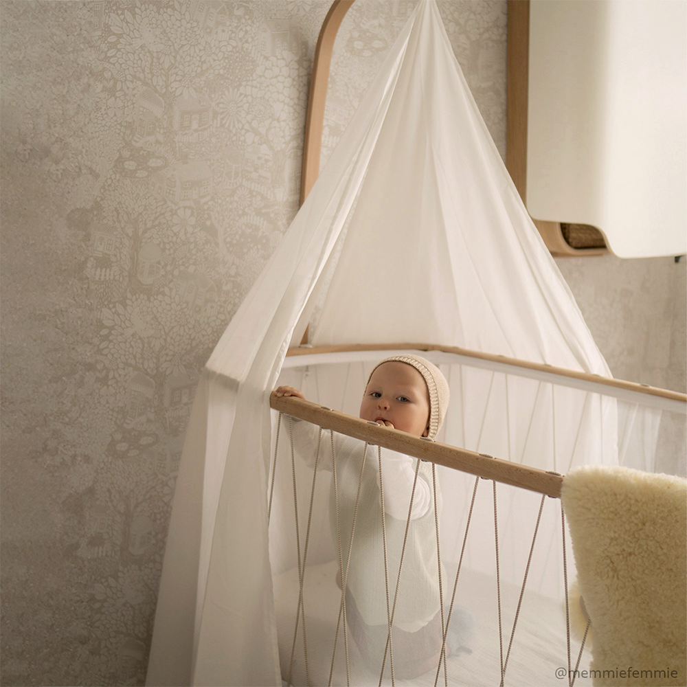 Ciel de lit Charlie Crane 'KIMI' Blanc
