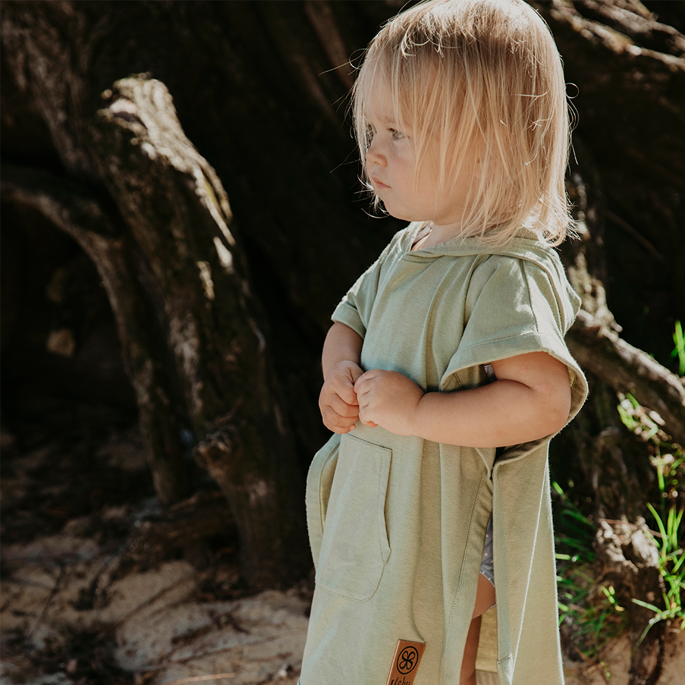 Cloby poncho anti-UV vert olive
