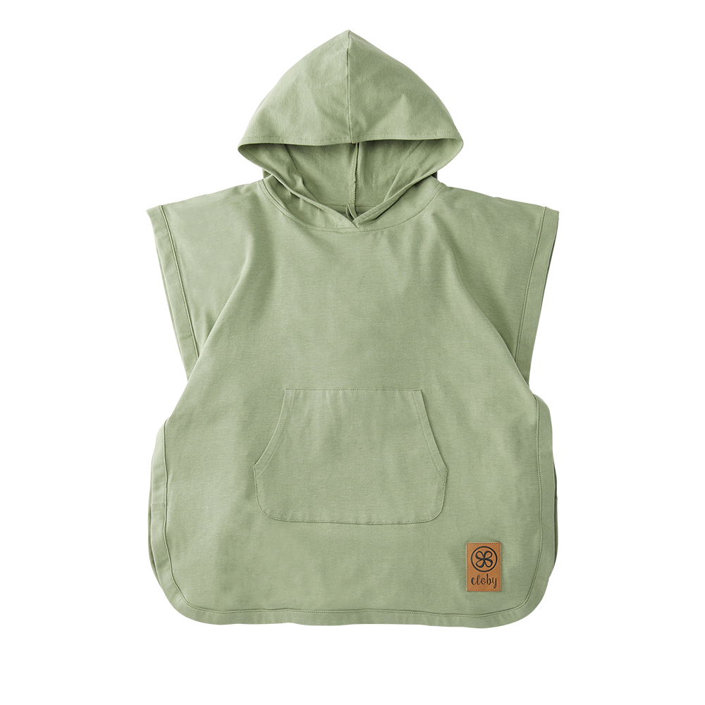 Cloby poncho anti-UV vert olive