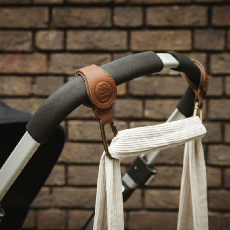 Cloby Stroller Hooks Set of 2 Brown