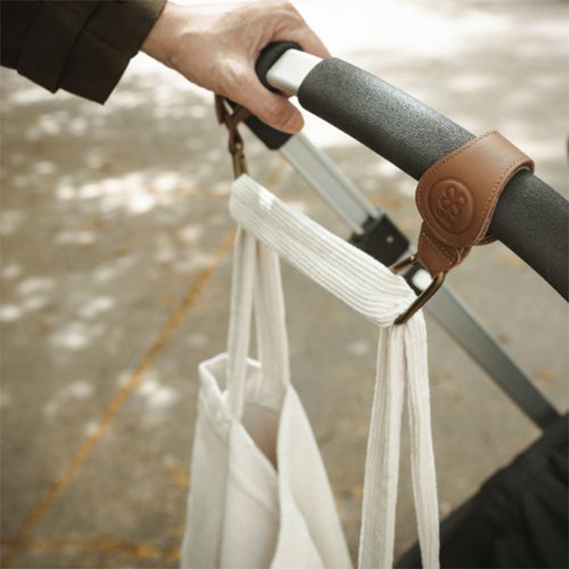 Cloby Stroller Hooks Set of 2 Brown