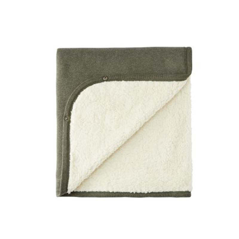 Cloby Teddy Blanket Forest Green