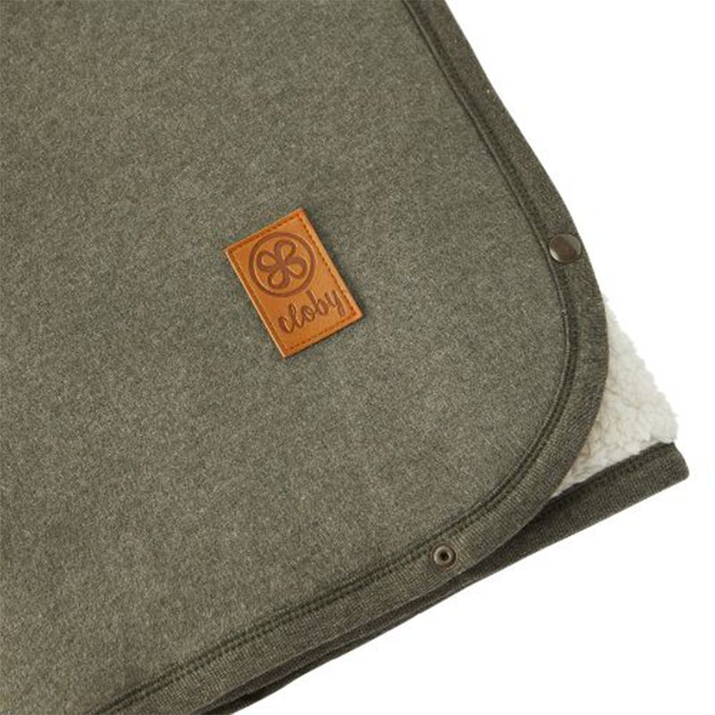 Cloby Teddy Blanket Forest Green