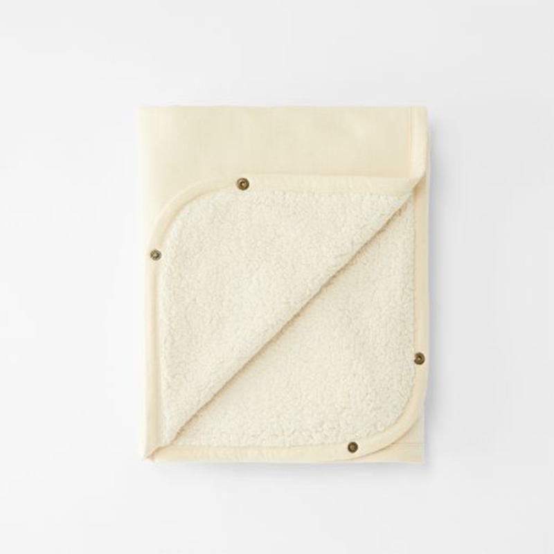 Cloby Teddy Blanket Off White