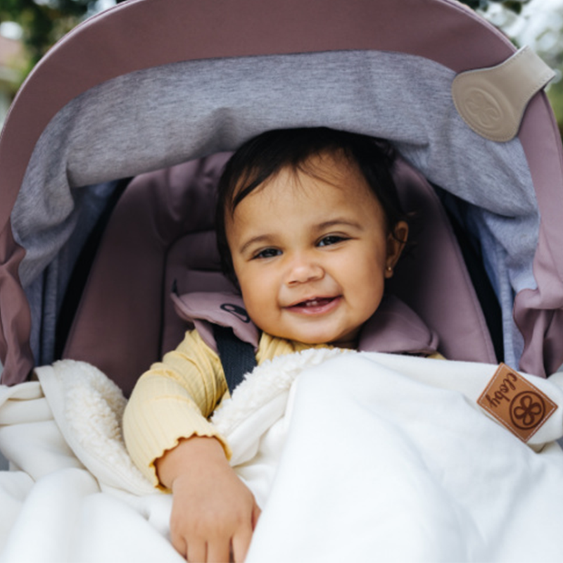 Cloby Teddy Blanket Off White