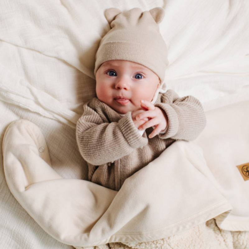 Cloby Teddy Blanket Off White
