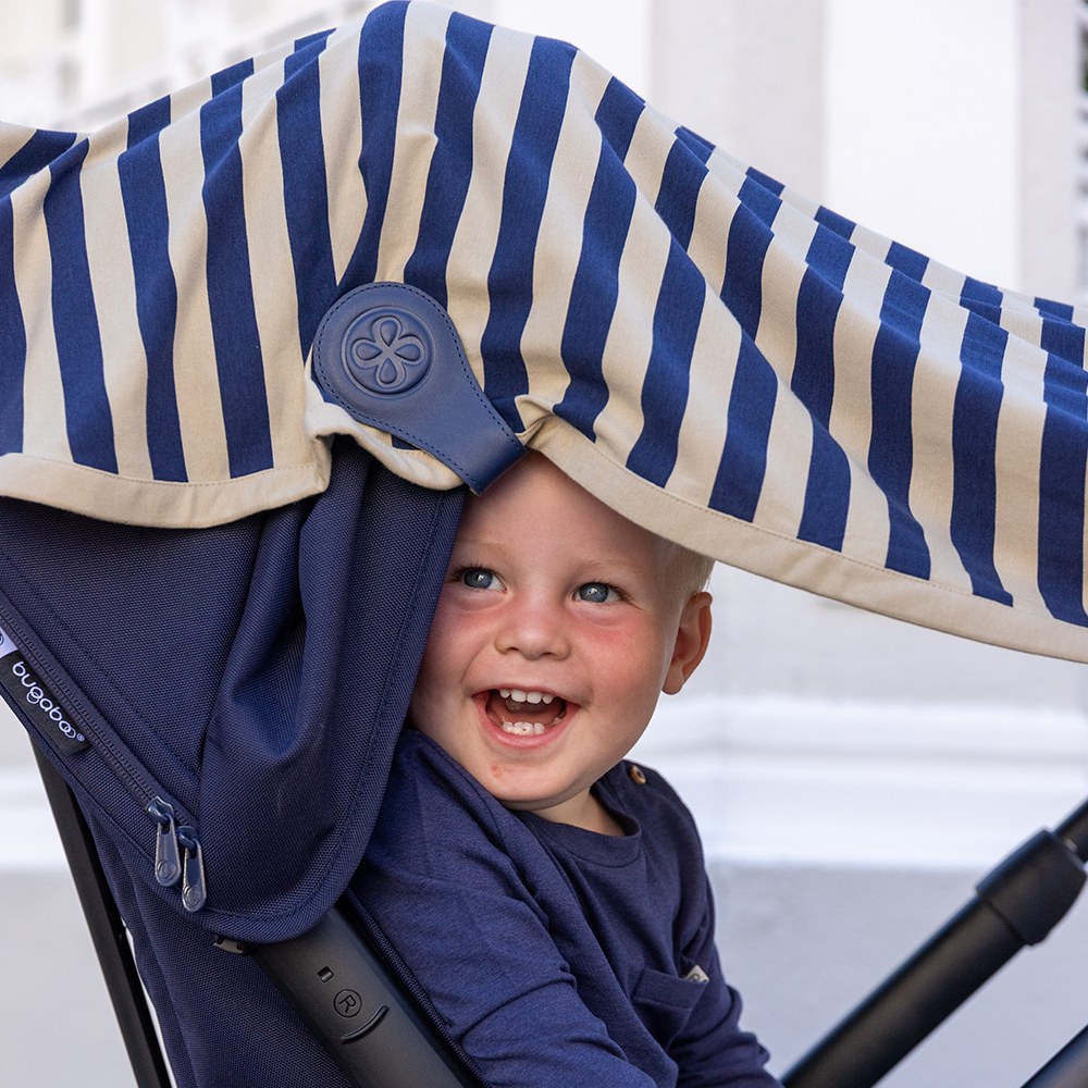 Cloby UV-Decke UFP 50+ Navy/Sandy Stripe - Online MY SNOWFLAKE