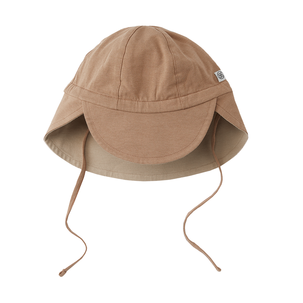 Chapeau de soleil réversible anti-UV Cloby Peanut Brown/Sandy