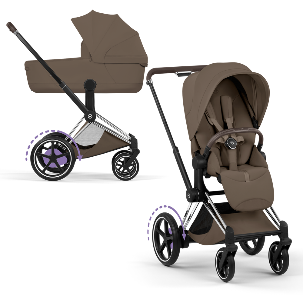 Cybex e-Priam Style Chrome Brown/Coconut Brown