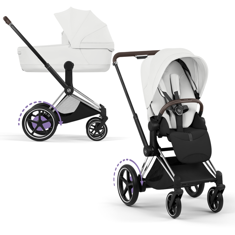 Cybex  e-Priam Style Chrome Brown/Off White