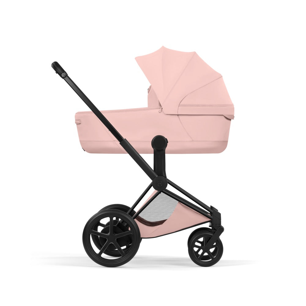 Cybex  e-Priam Style Matt Black/Peach Pink