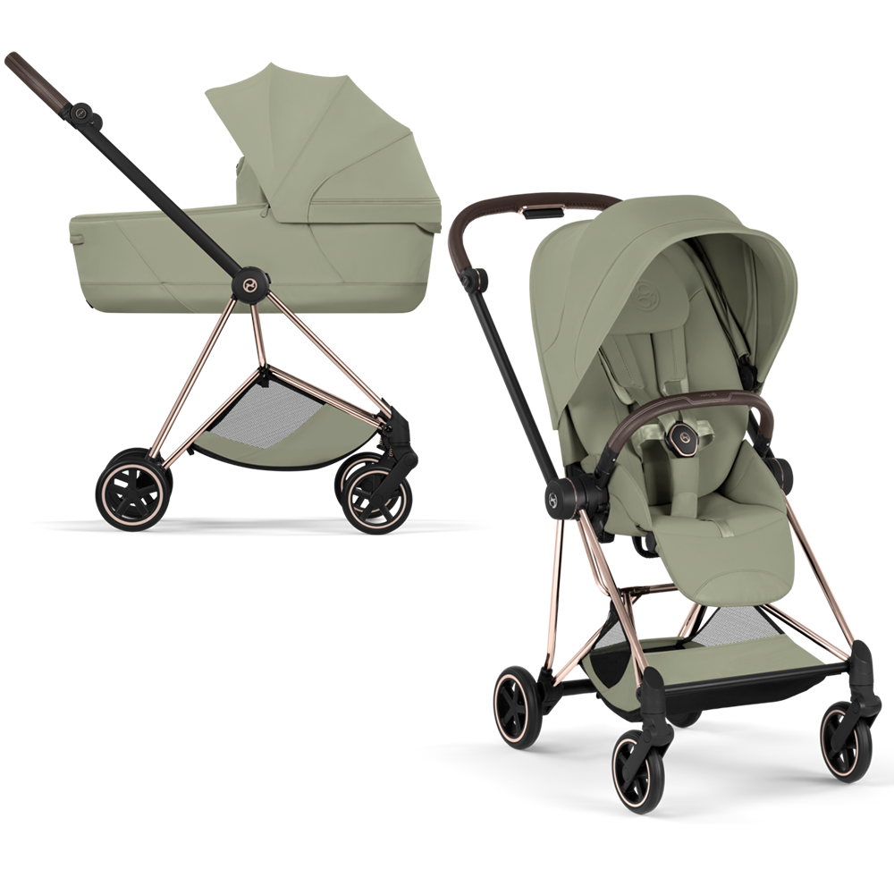 Cybex Mios Style Rose Gold/Sage Green