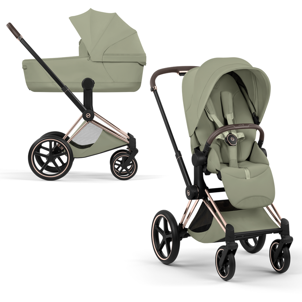 Cybex Priam Style Rosegold/Sage Green