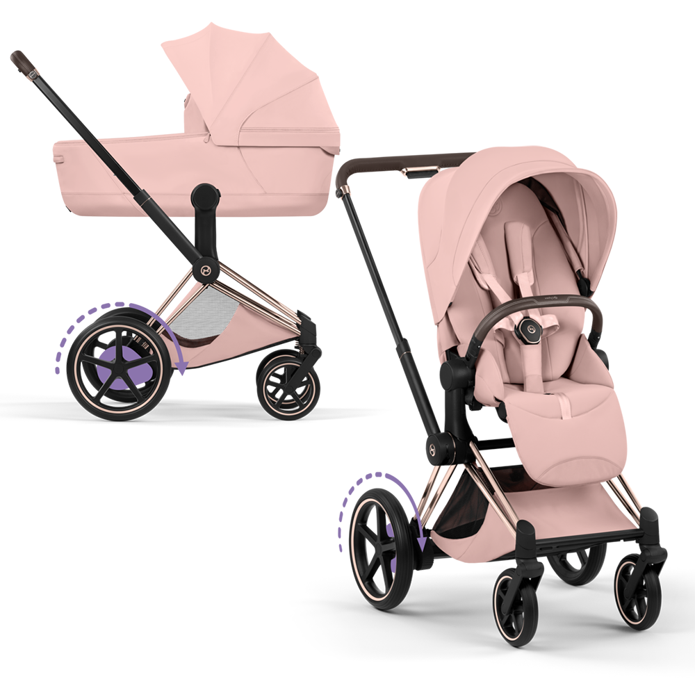 Cybex  e-Priam Style Rosegold/Peach Pink