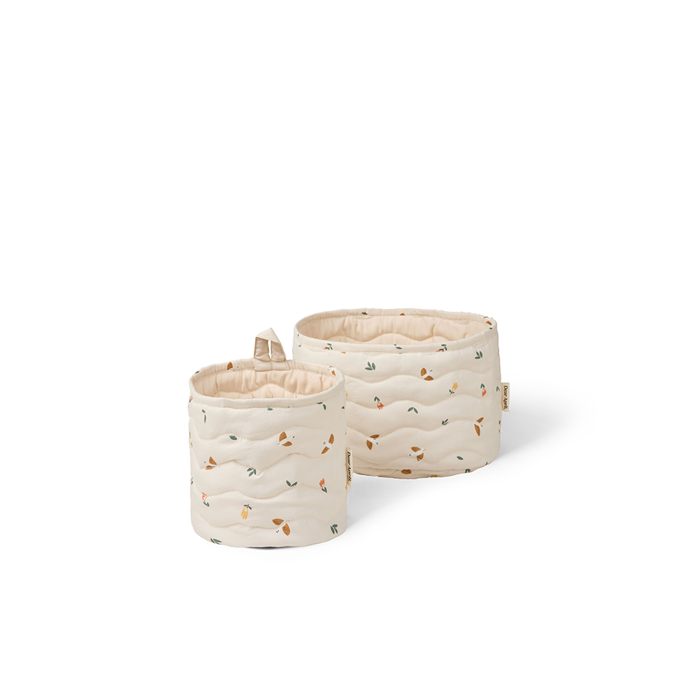 Dear April Lot de 2 paniers de rangement « Kiki » Songbirds