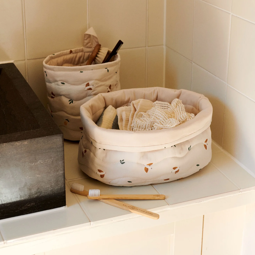 Dear April Lot de 2 paniers de rangement « Kiki » Songbirds