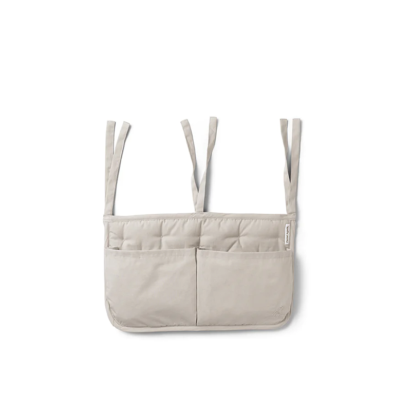 Dear April Betttasche in Grau. 