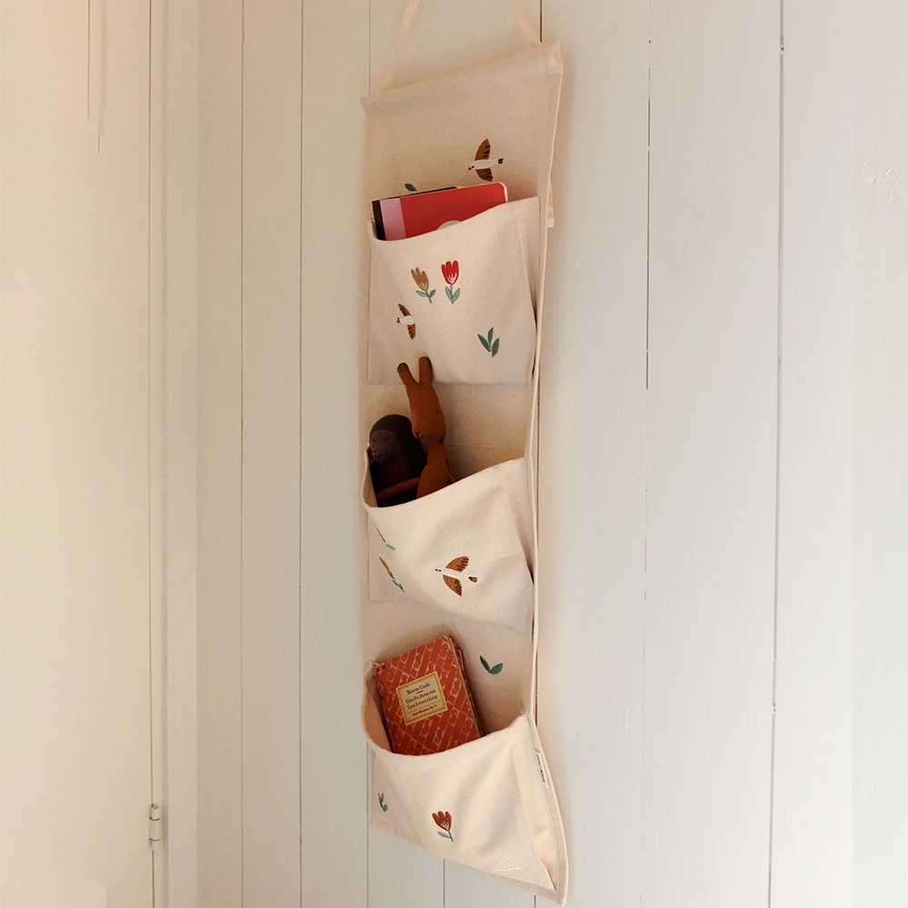 Dear April Canvas Hängerorganizer mit 3 Taschen 'Pippa' Songbirds - Online MY SNOWFLAKE