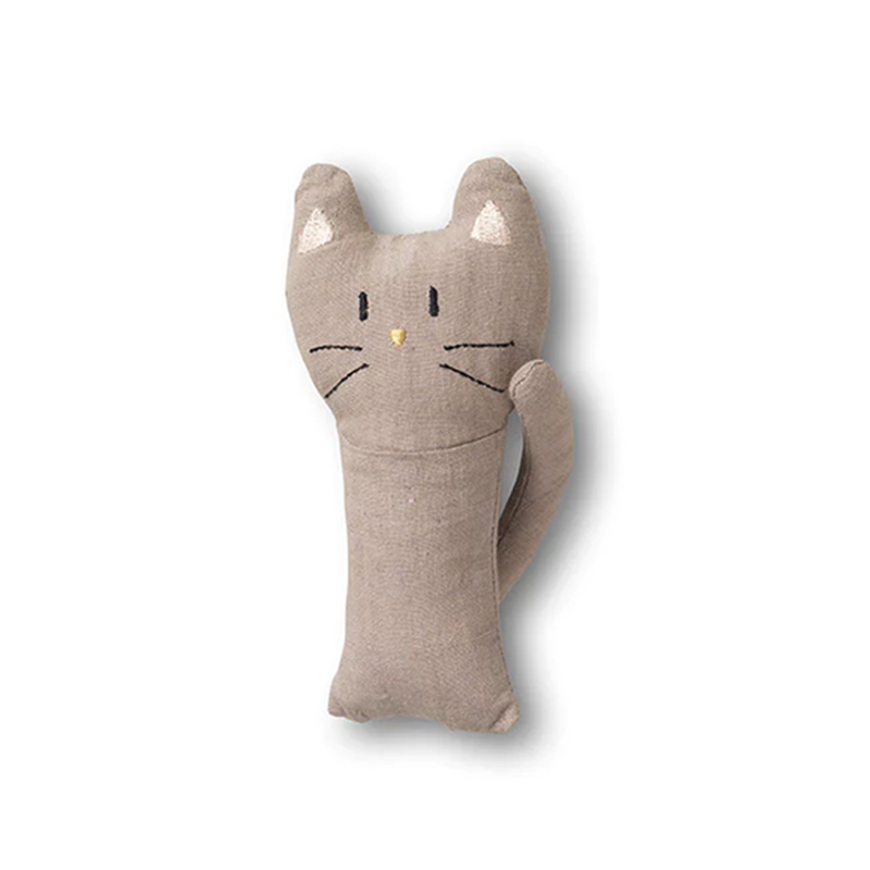 Dear April Babyrassel-Katze in Grau.