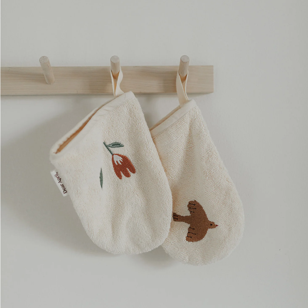 Cher lot de 2 gants de toilette 'Paw' Harmony
