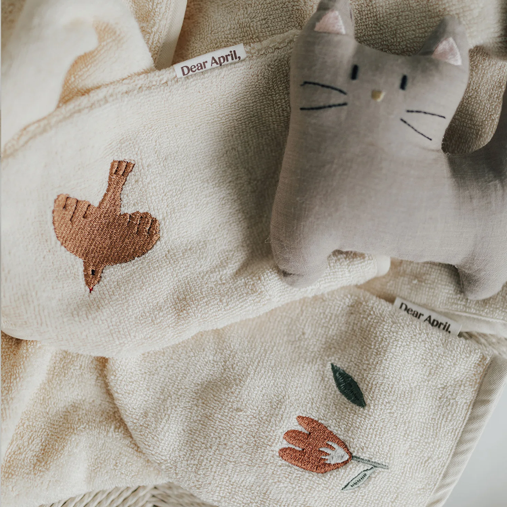 Cher lot de 2 gants de toilette 'Paw' Harmony