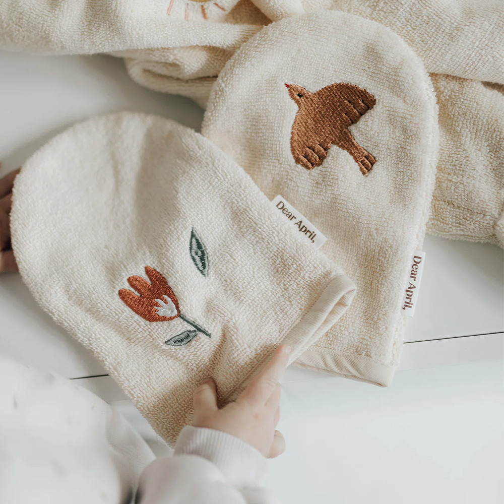 Cher lot de 2 gants de toilette 'Paw' Harmony