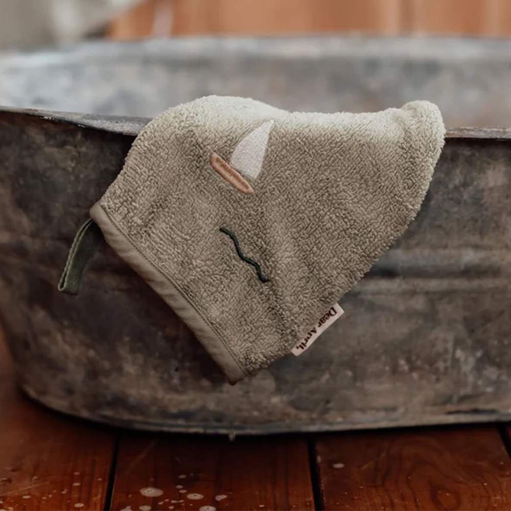 Dear April 2er-Set Waschlappen 'Paw' Sailboats - Online MY SNOWFLAKE