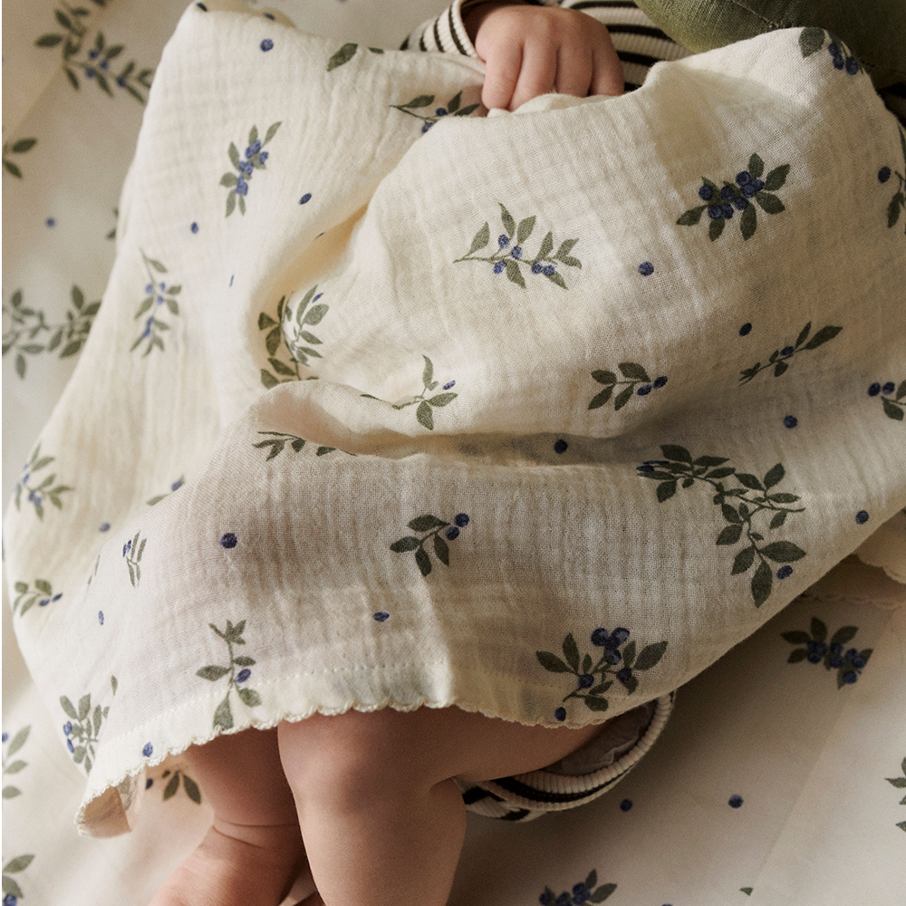 Dear April Changing Pad Large 'Dove' Blueberries
