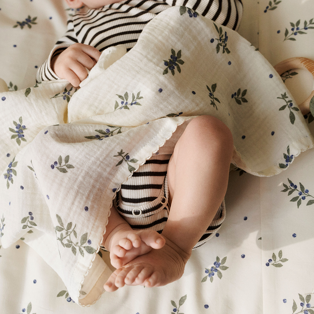 Dear April Changing Pad Large 'Dove' Blueberries