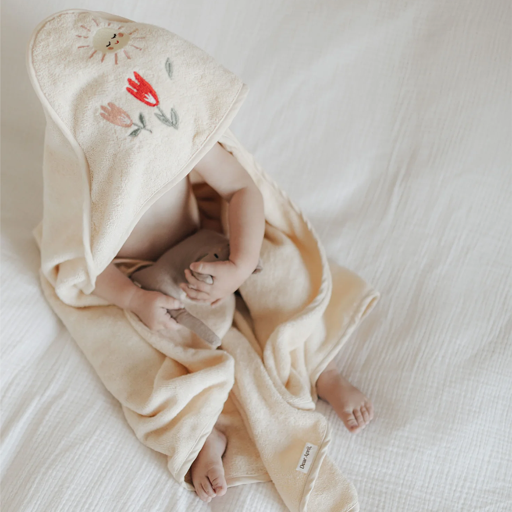 Dear April Baby Kapuzenbadetuch 'Petal' Harmony