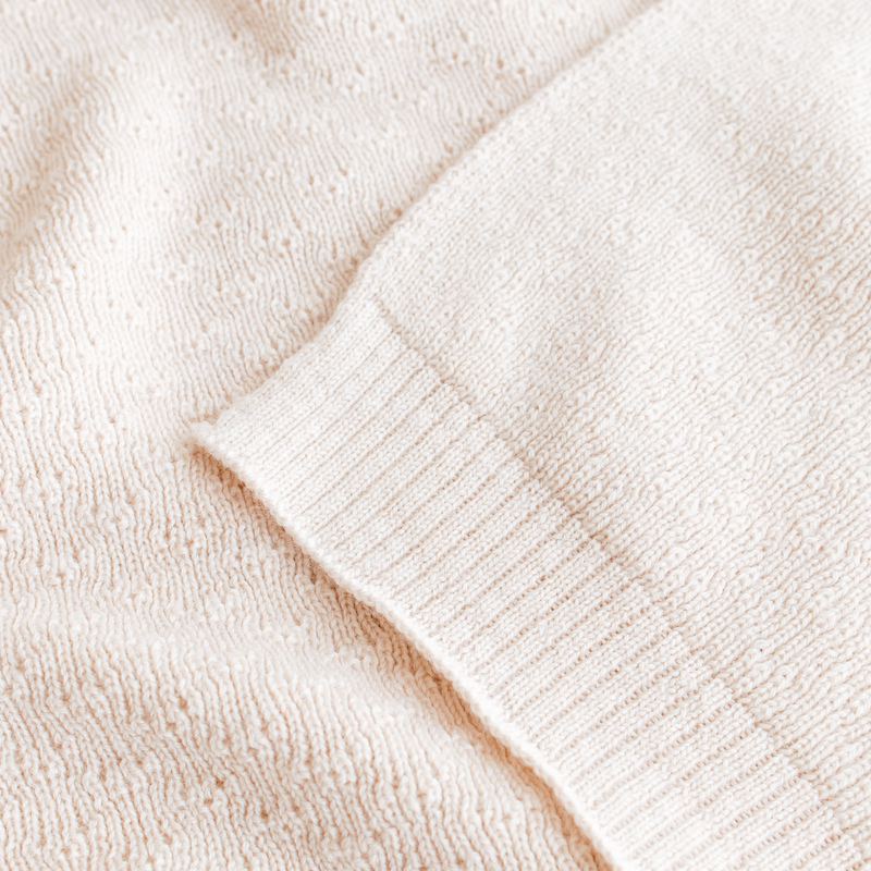 White Baby Blanket Dora Cream